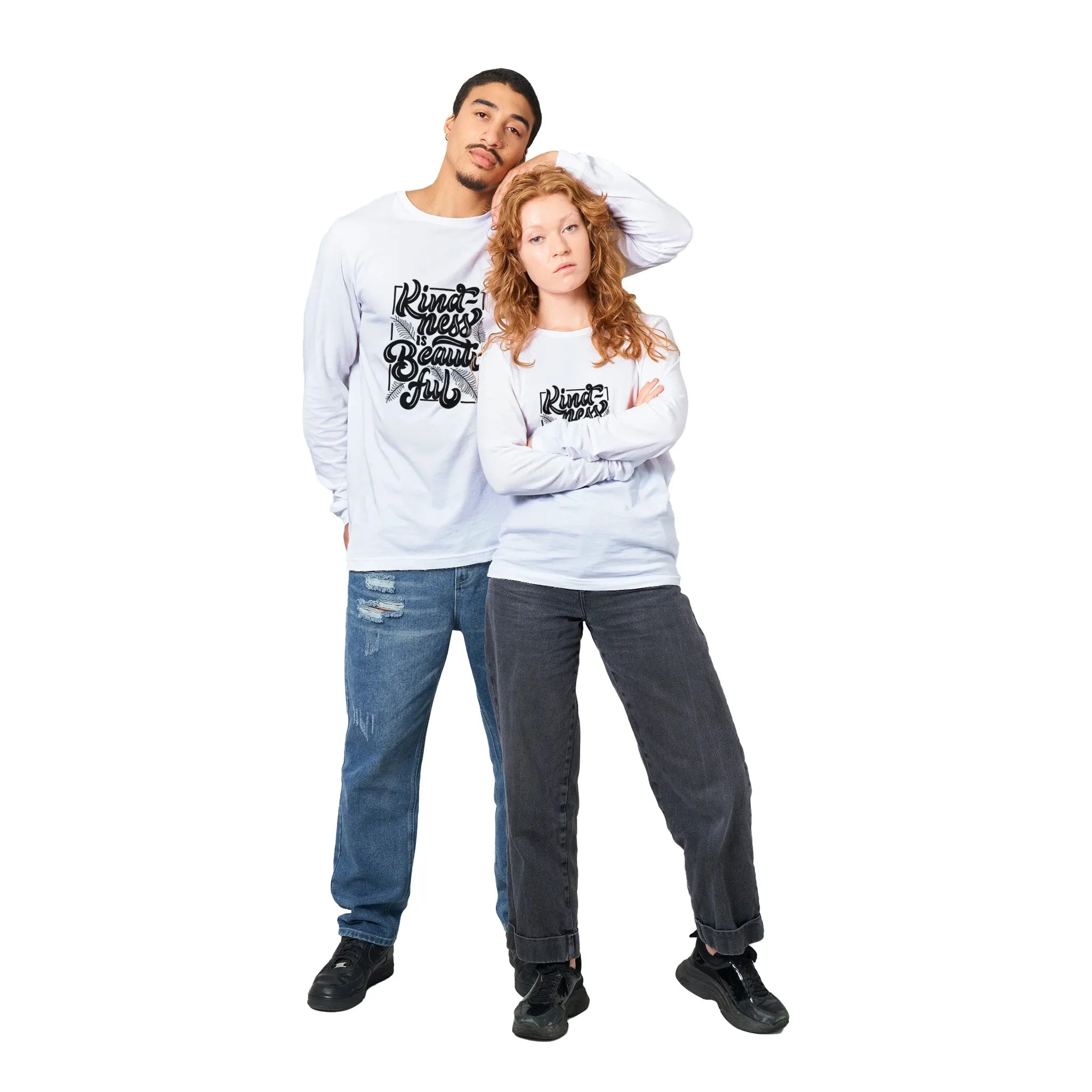 Premium Unisex Longsleeve T-Shirt - "Kindness is Beautiful"