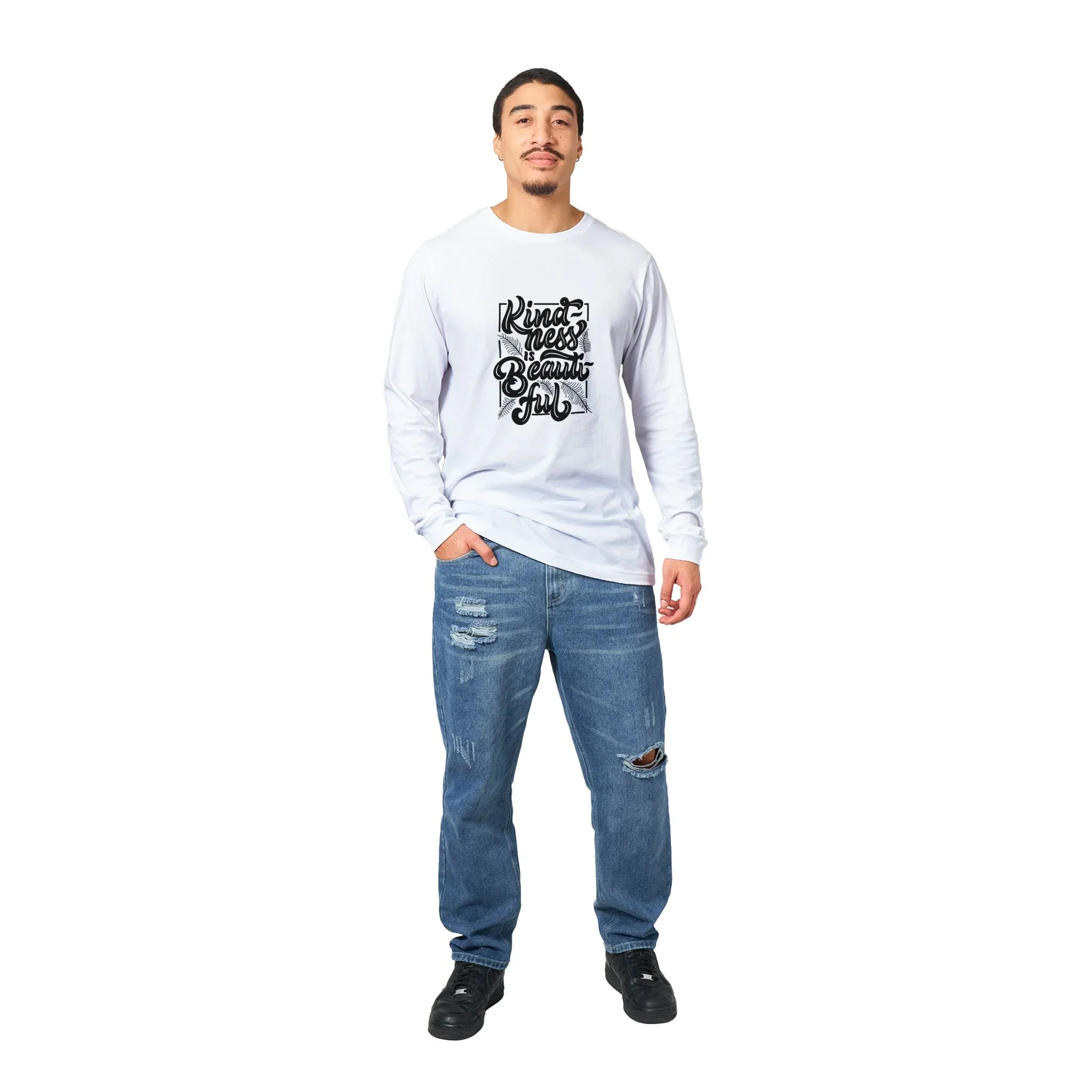 Premium Unisex Longsleeve T-Shirt - "Kindness is Beautiful"