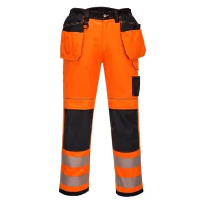 PW3 Hi-Vis Holster/Kneepad Pocket Work Trousers Class 2 Portwest T501 RIS 3279