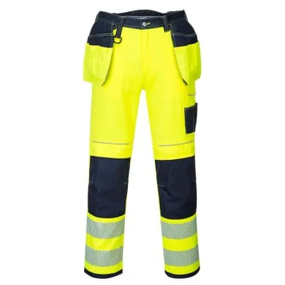 PW3 Hi-Vis Holster/Kneepad Pocket Work Trousers Class 2 Portwest T501 RIS 3279