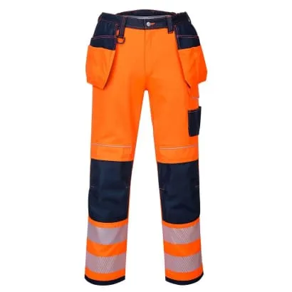 PW3 Hi-Vis Holster/Kneepad Pocket Work Trousers Class 2 Portwest T501 RIS 3279