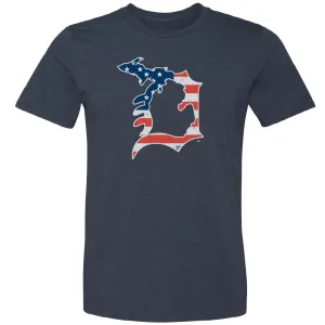 "Michigan D Flag" Youth T-Shirt