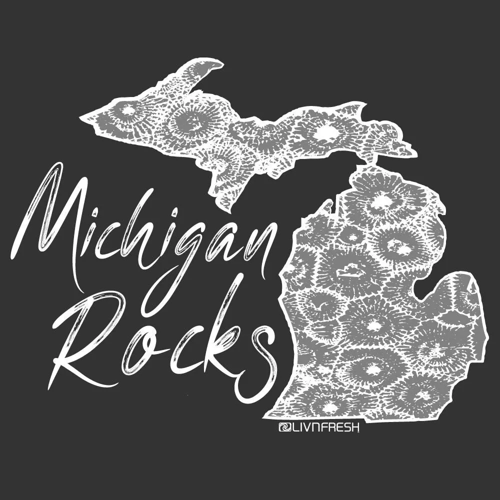 "Michigan Rocks Petoskey Stone" Youth T-Shirt