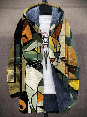 Rae™ - Geometric Cat Hoodie