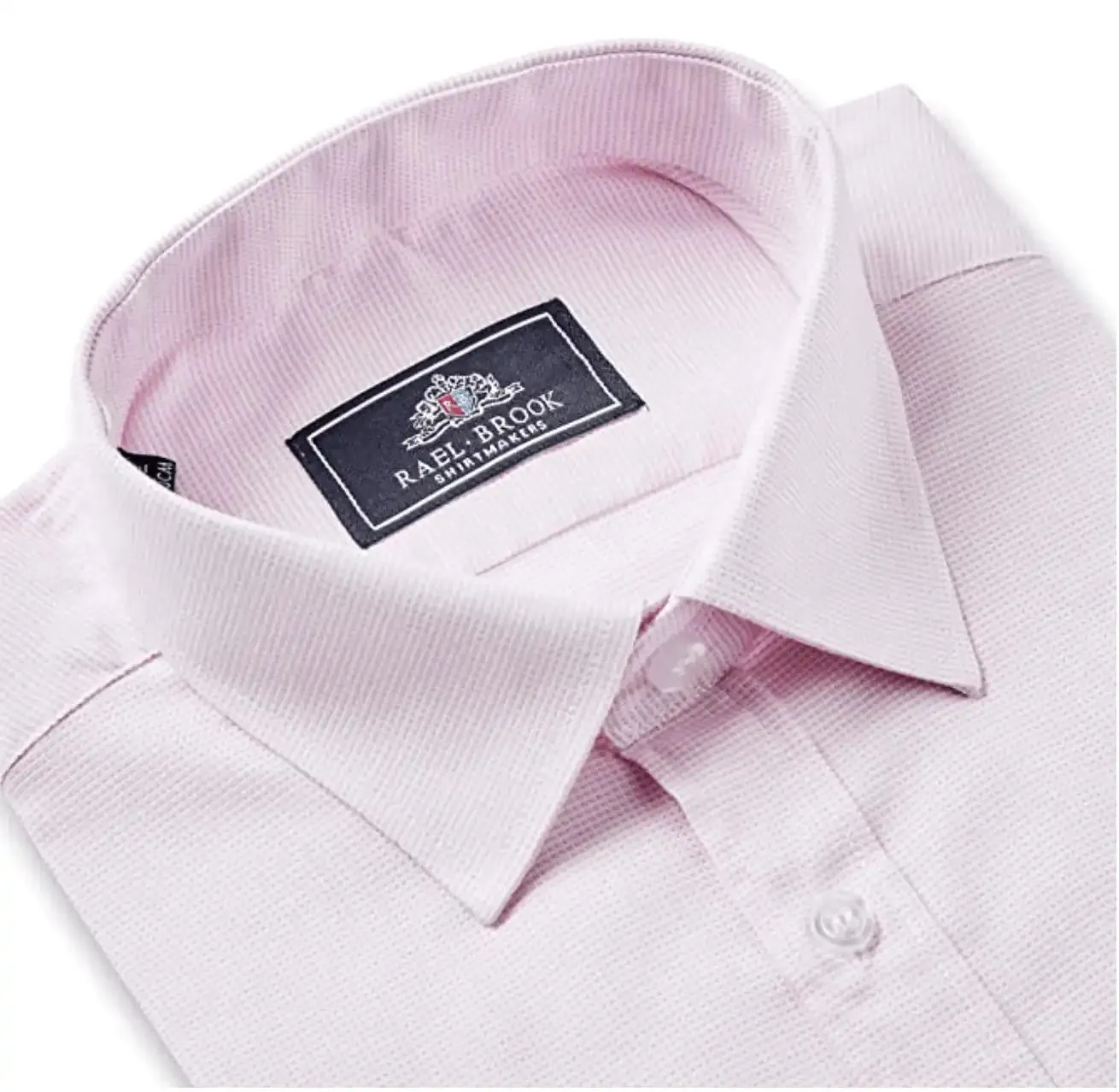Rael Brook Long Sleeve Micro Dooby Shirt & Tie Set - Pink