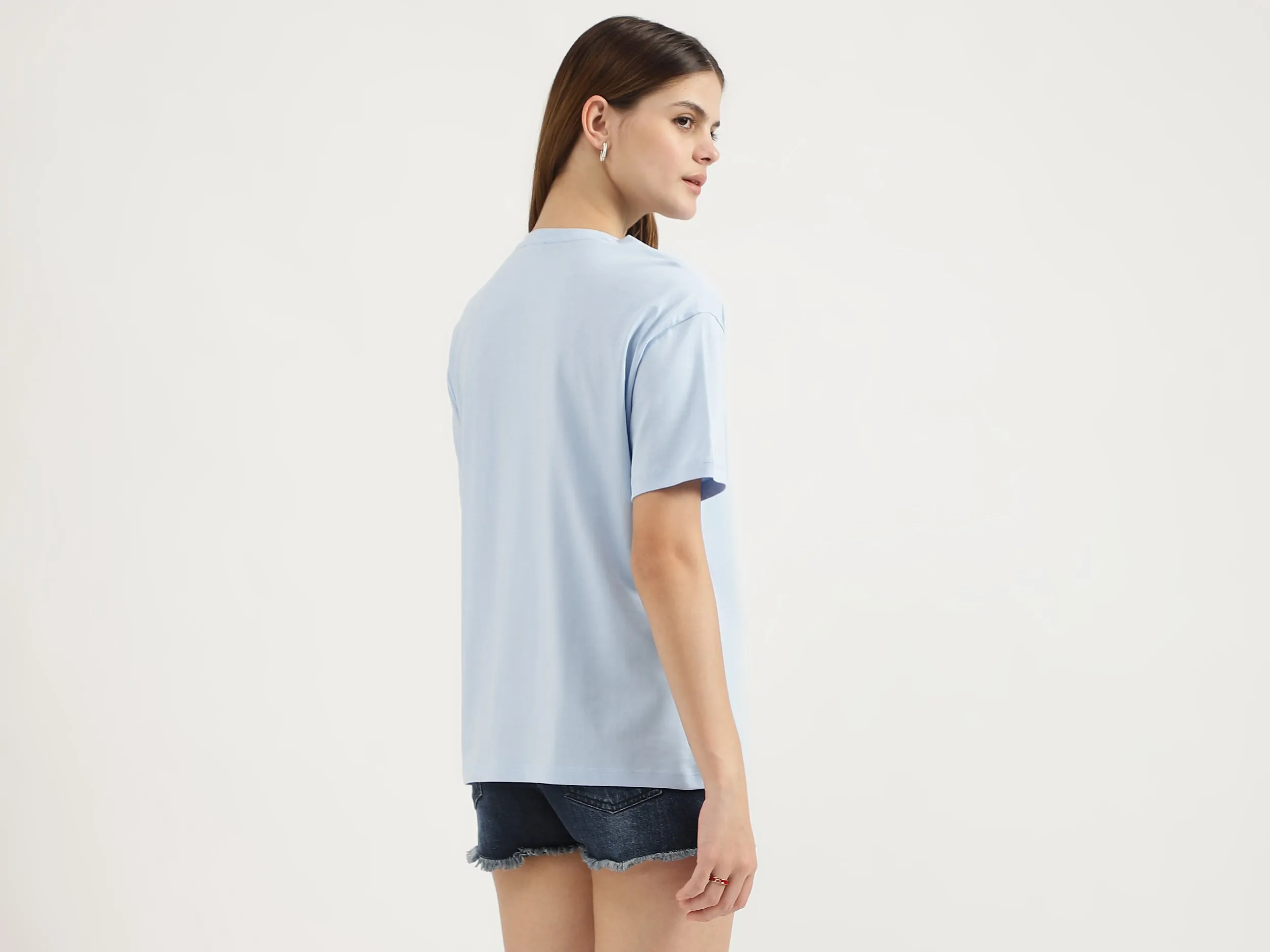 Relaxed Fit Round Neck Embroidered T-Shirts