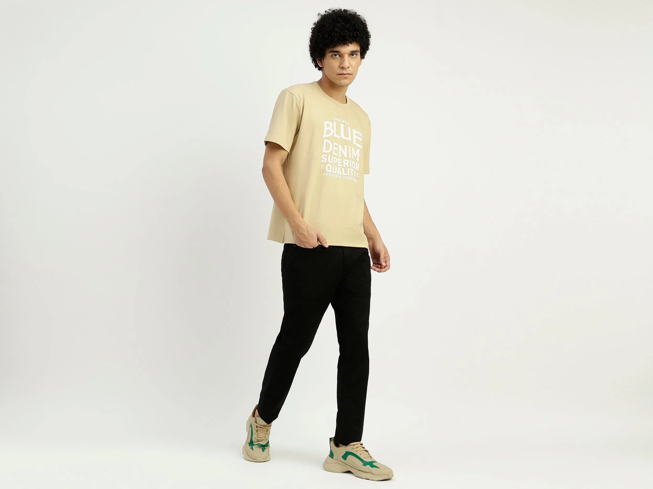 Relaxed Fit Round Neck Printed T-Shirt