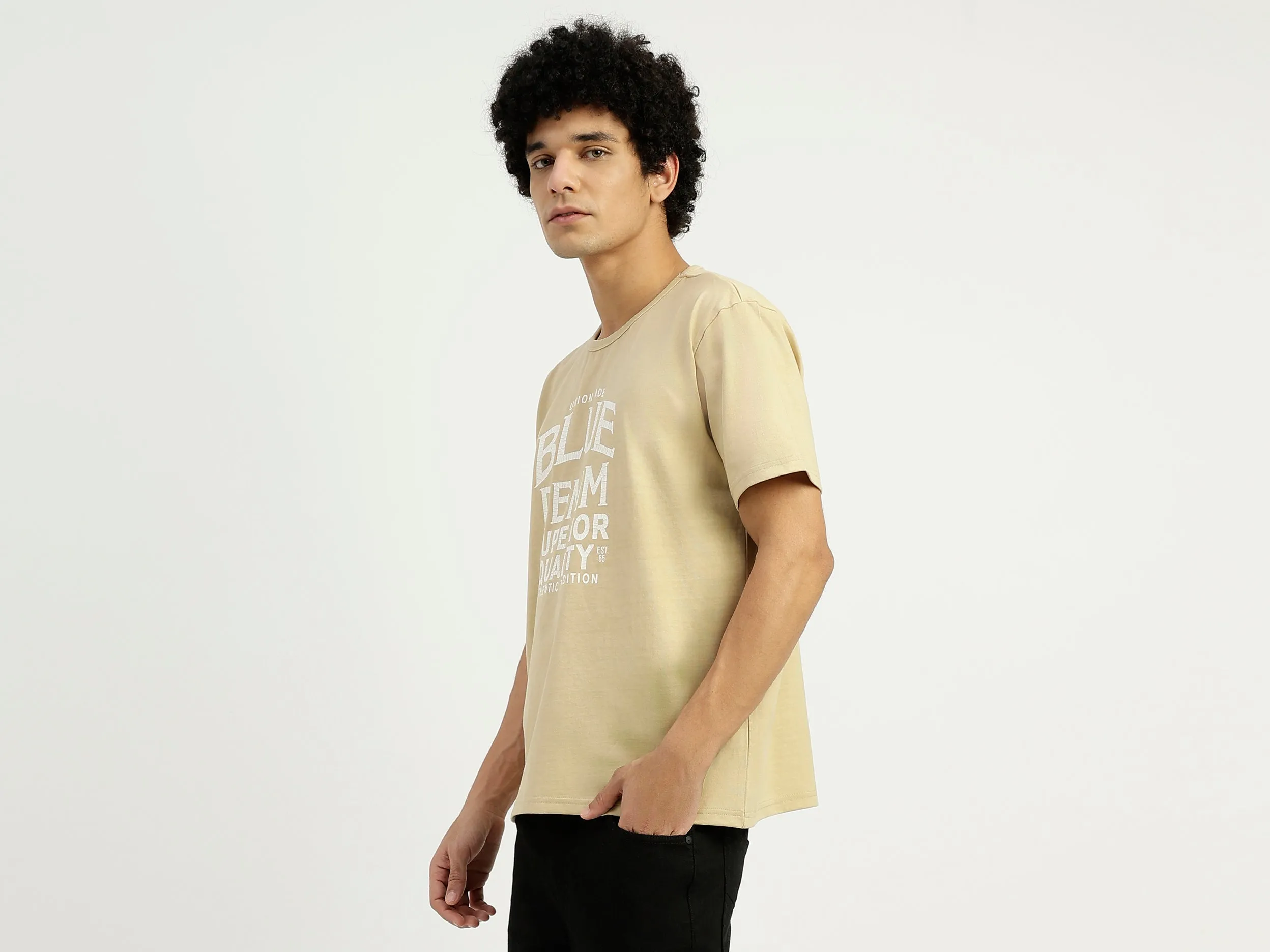 Relaxed Fit Round Neck Printed T-Shirt