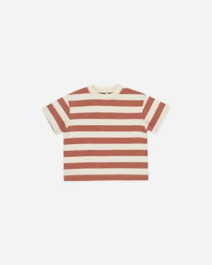 Relaxed Tee || Poppy Stripe