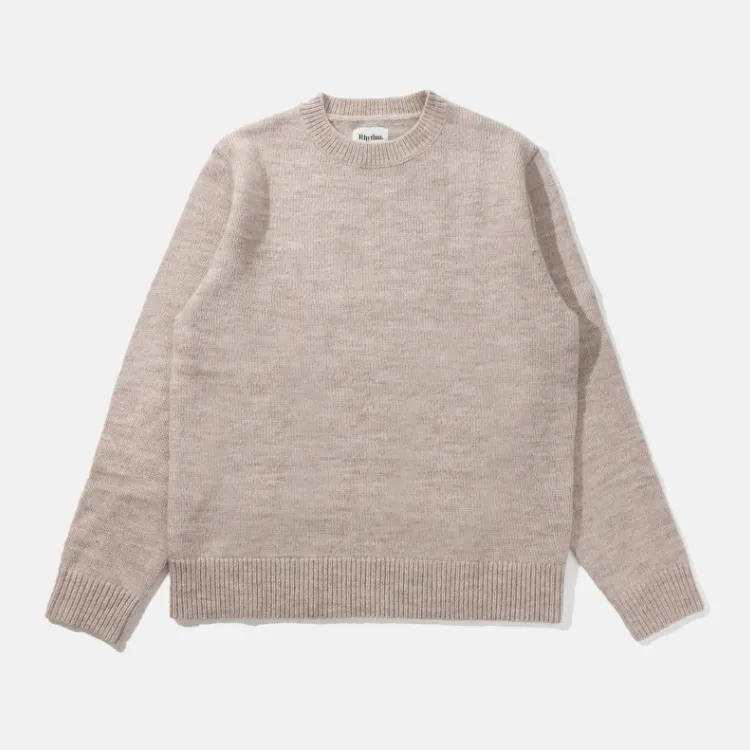 RHYTHM DYLAN CREW KNIT - NATURAL