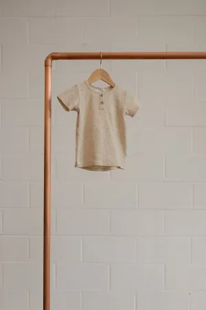 Ribbed Henley Tee