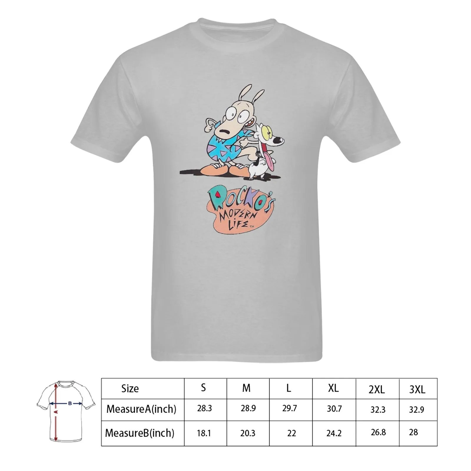 Rocko's Modern Life Men's T-shirt 100% Cotton v2.0