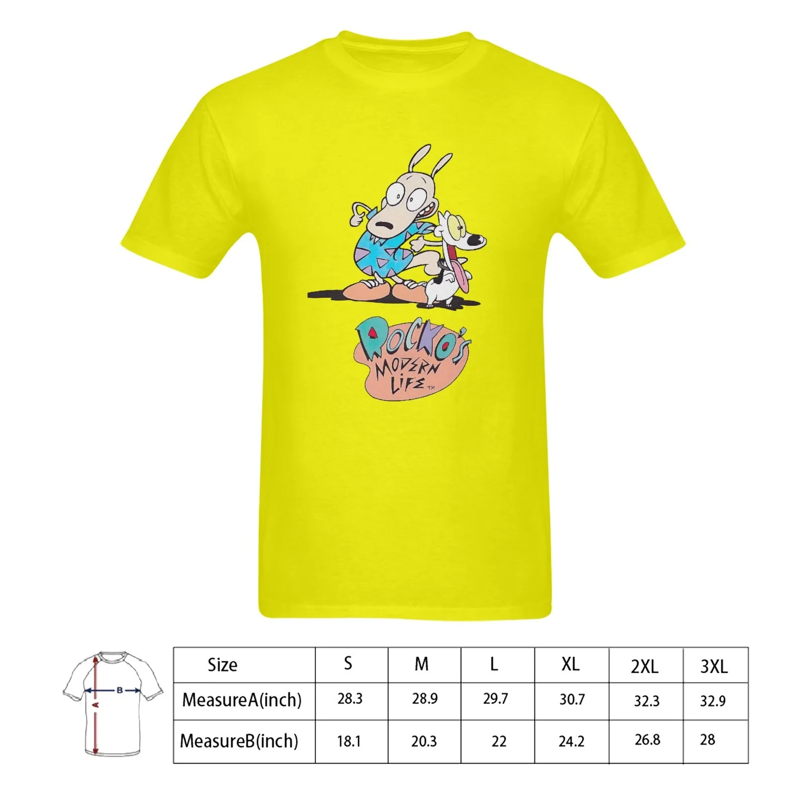 Rocko's Modern Life Men's T-shirt 100% Cotton v2.0