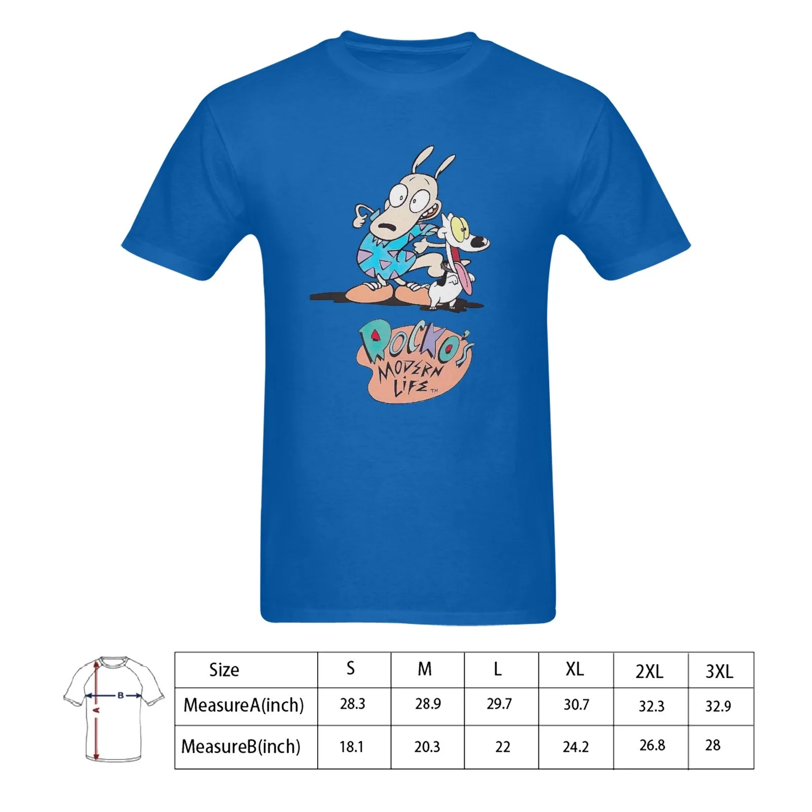 Rocko's Modern Life Men's T-shirt 100% Cotton v2.0