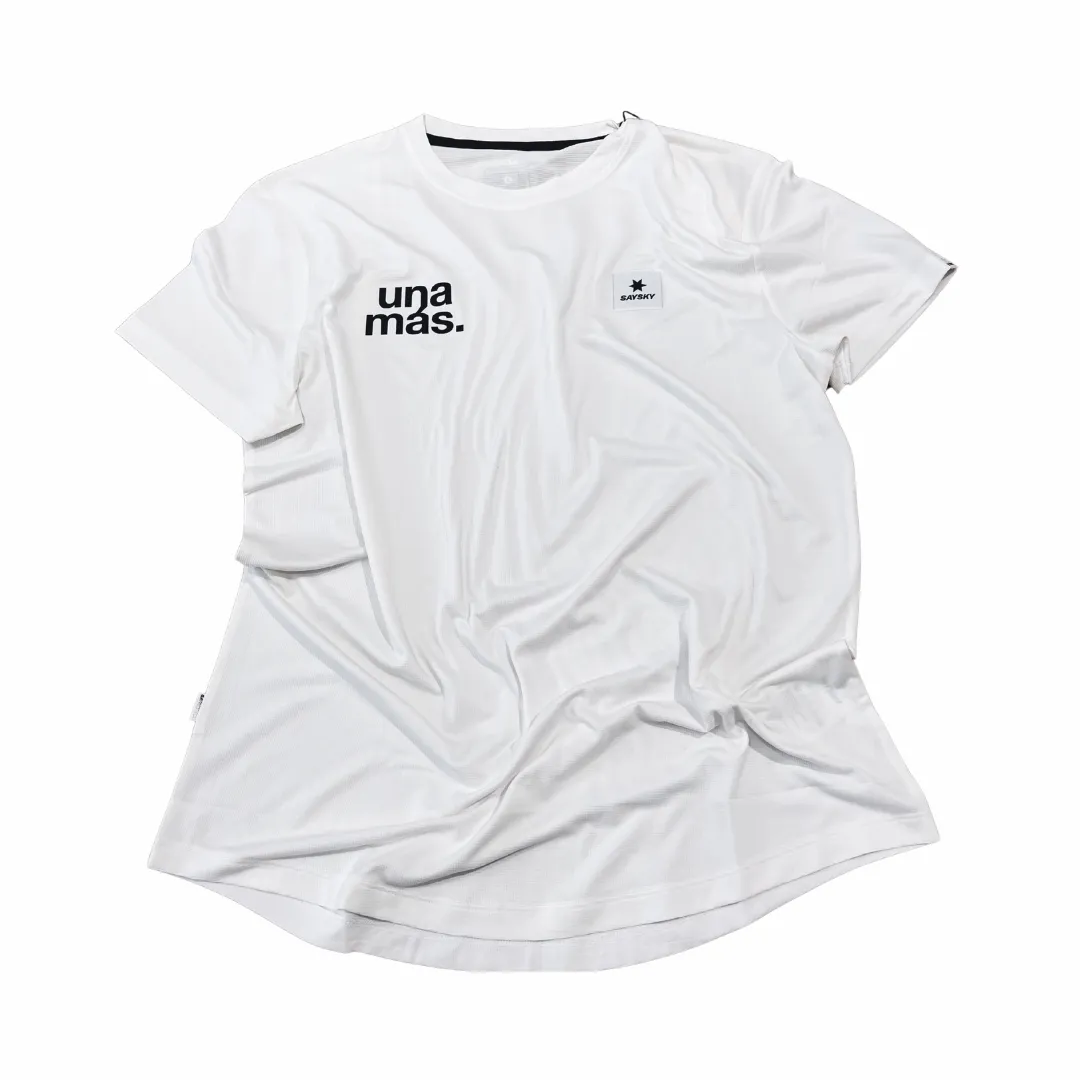 saysky clean combat t-shirt, una mas, white.