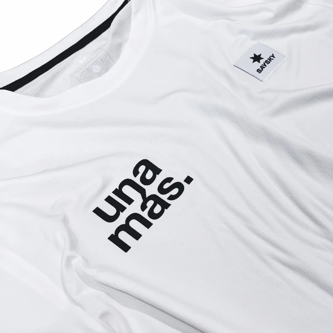 saysky clean combat t-shirt, una mas, white.