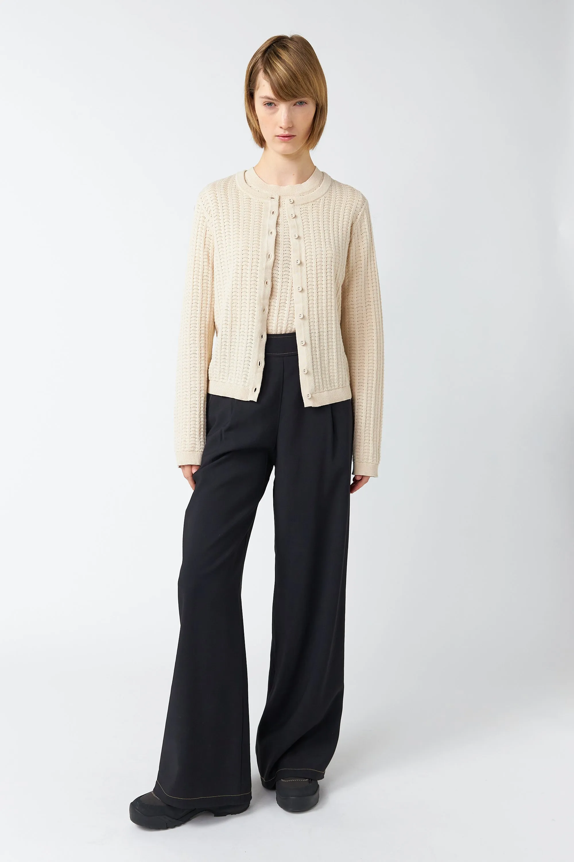 Scallop cardigan