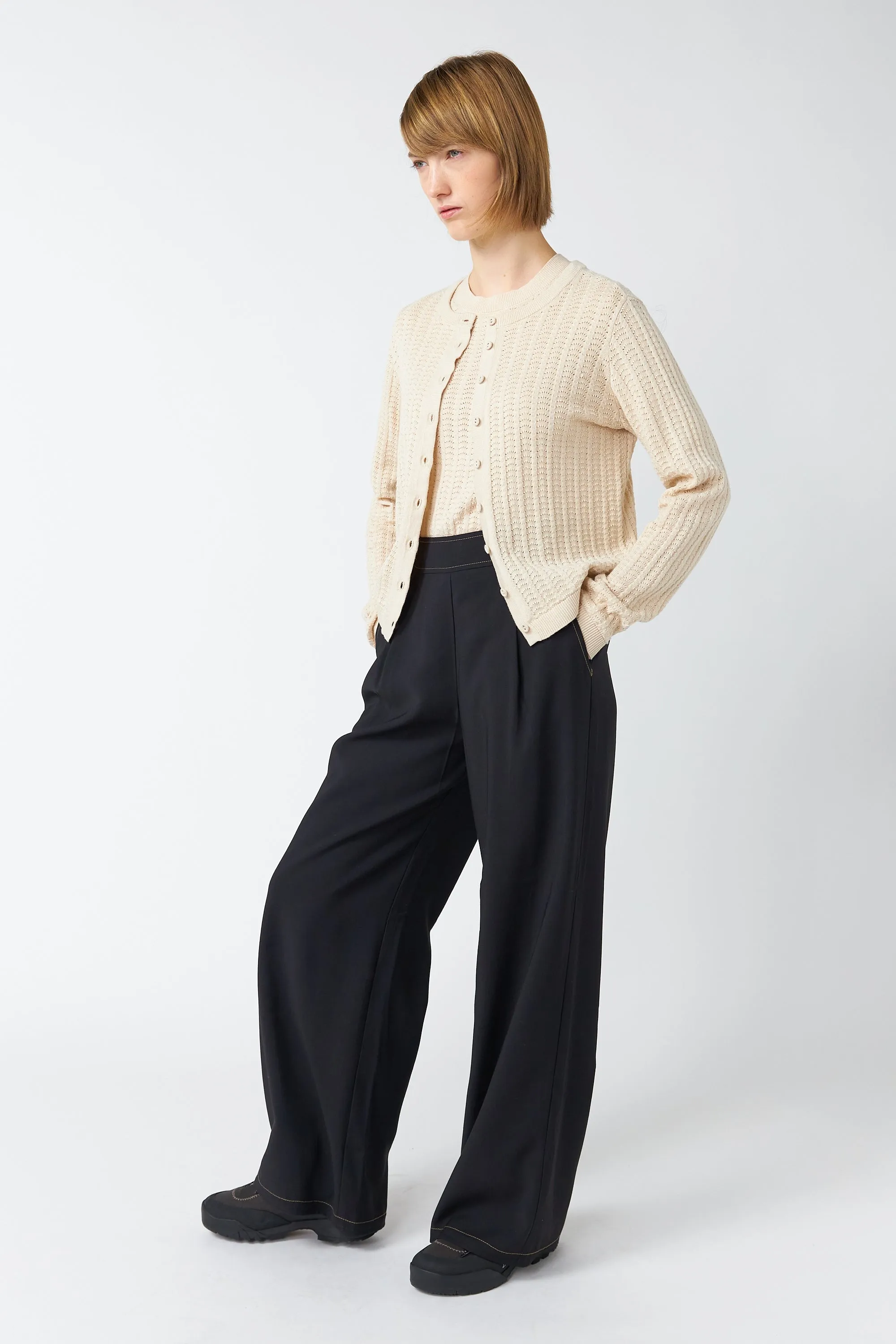 Scallop cardigan