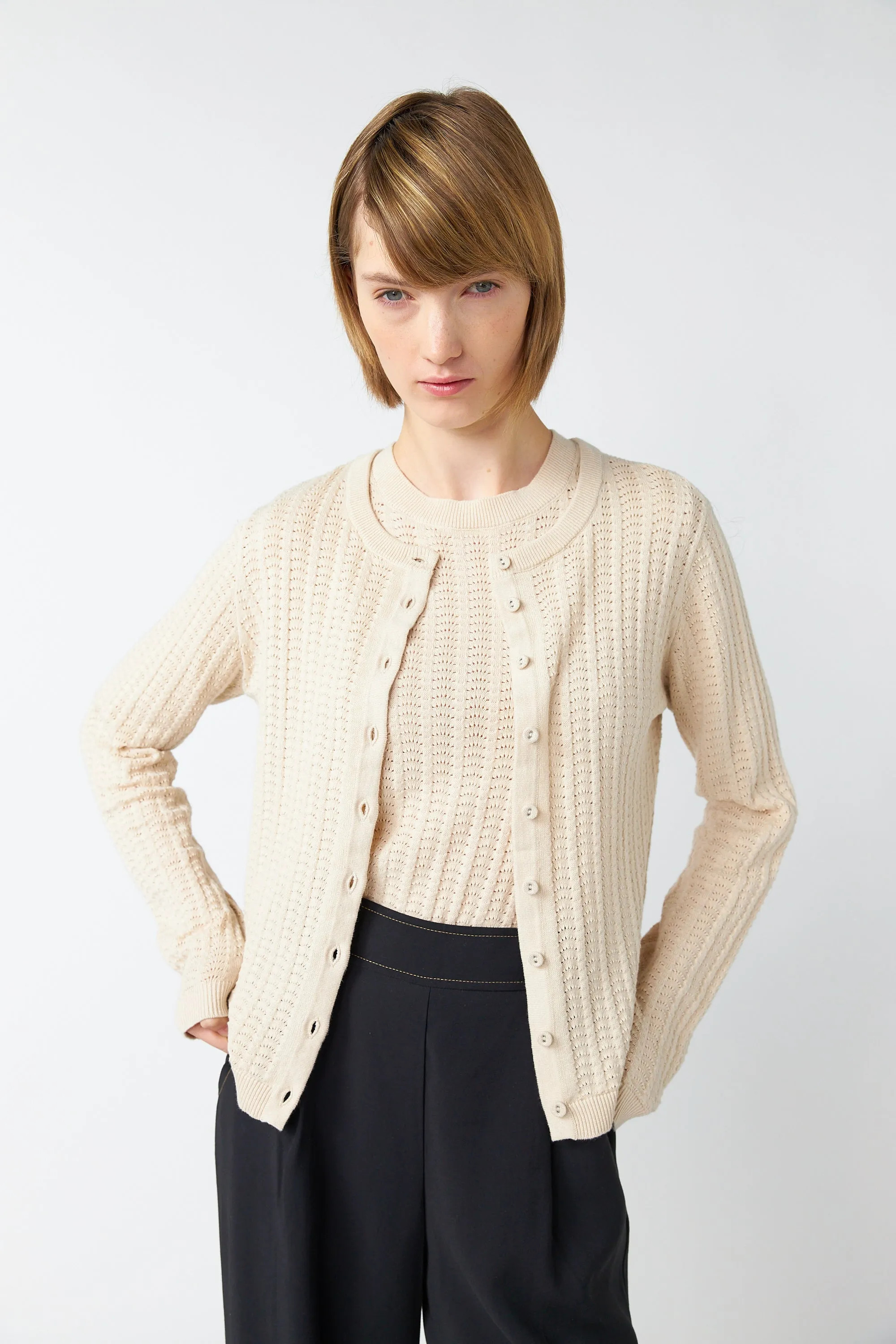 Scallop cardigan