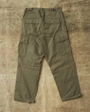 Second Hand OrSlow Vintage Fit Ripstop Cargo Pants Green EU XS / JPN 1