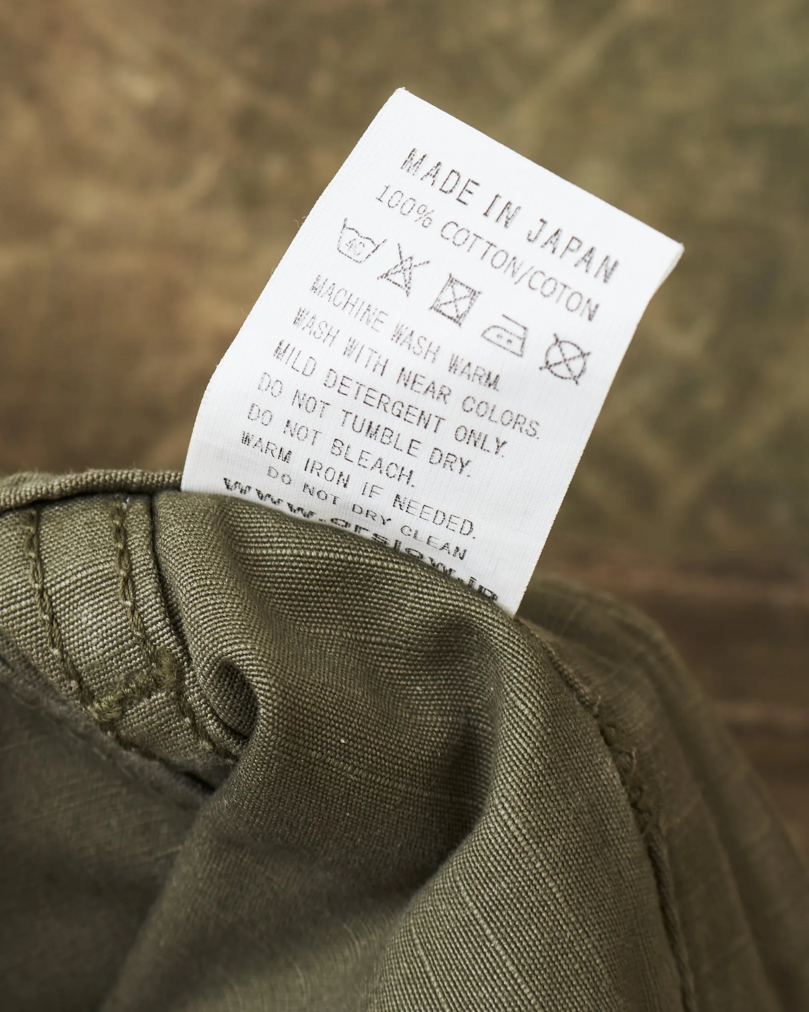 Second Hand OrSlow Vintage Fit Ripstop Cargo Pants Green EU XS / JPN 1