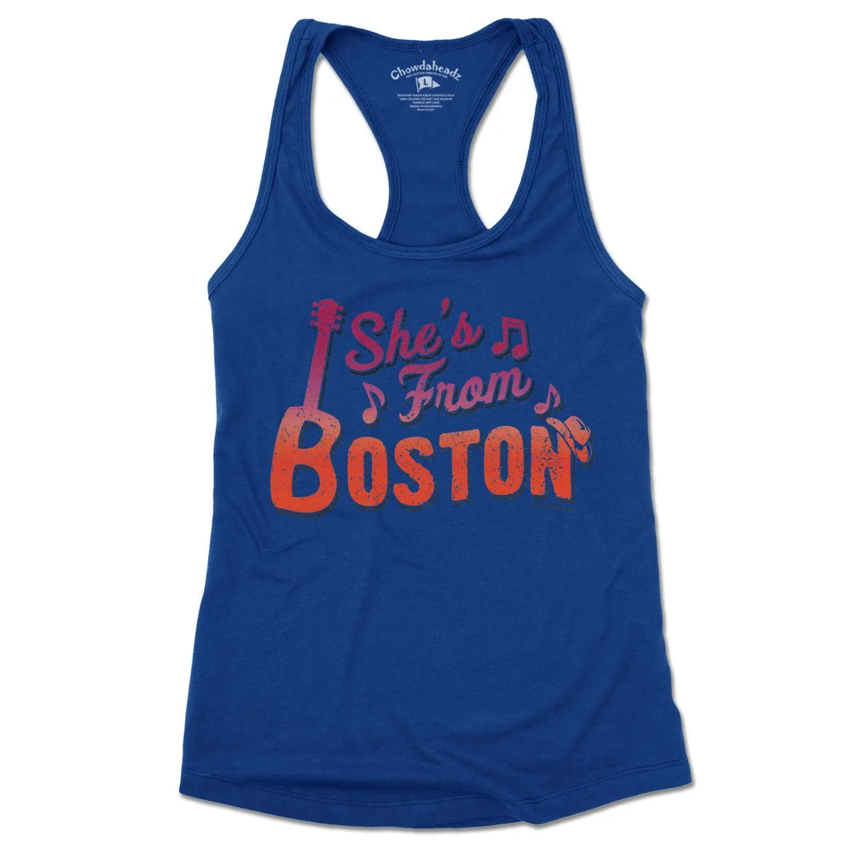 She's From Boston Ladies Tank Top