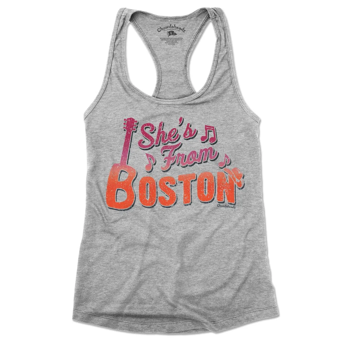 She's From Boston Ladies Tank Top