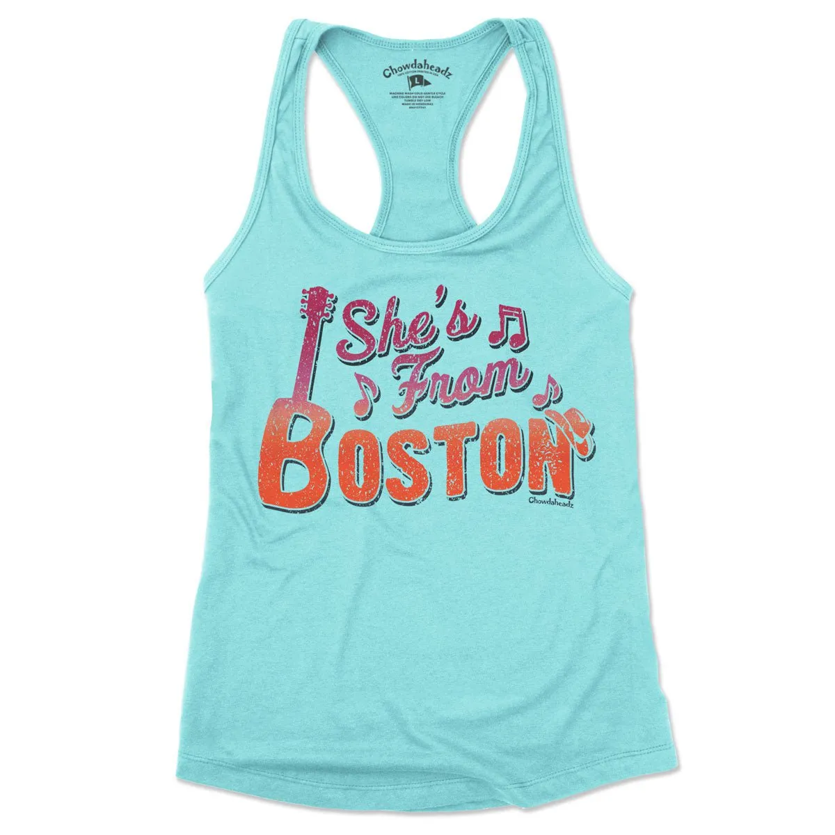 She's From Boston Ladies Tank Top