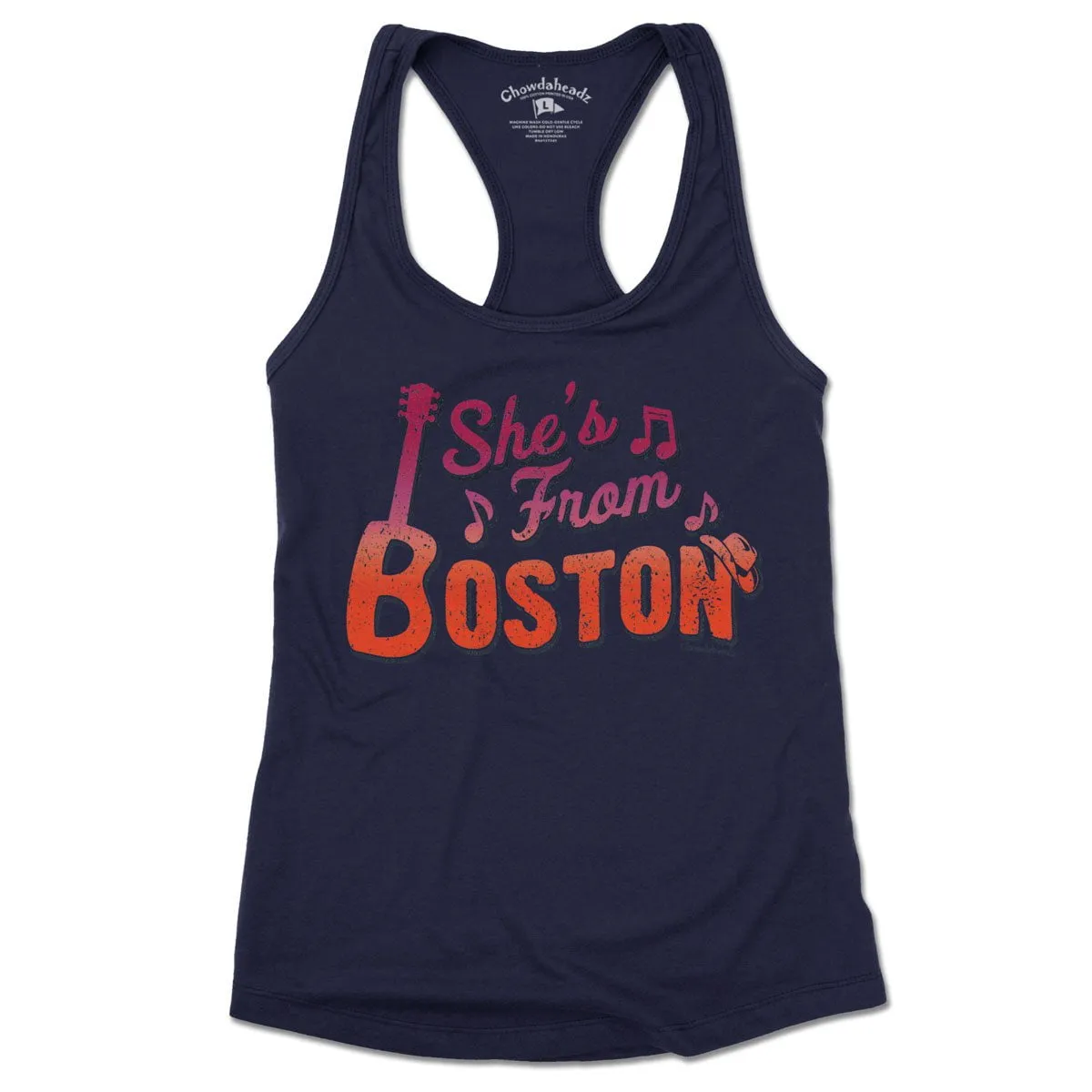 She's From Boston Ladies Tank Top