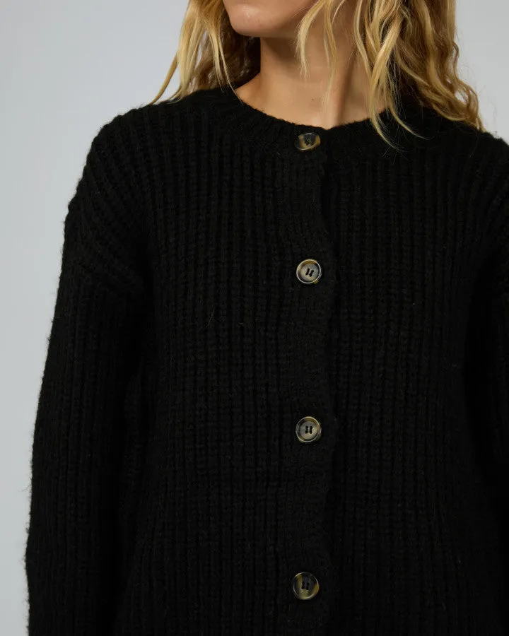 Silent Theory Mari Knit Cardigan - Black
