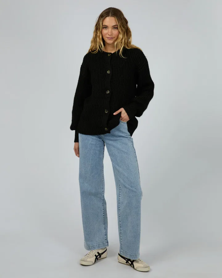Silent Theory Mari Knit Cardigan - Black