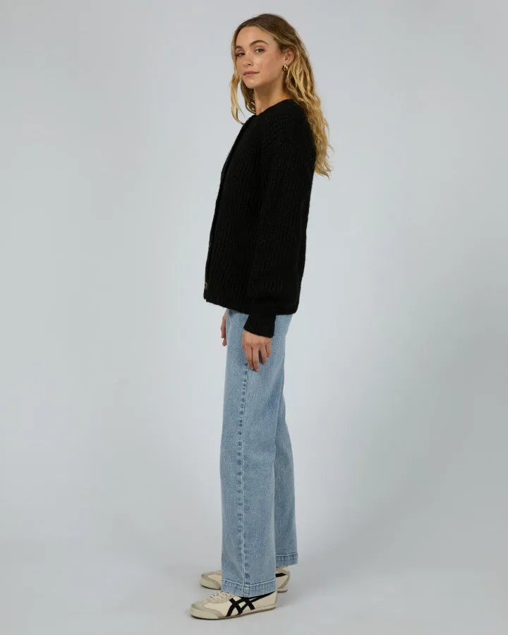 Silent Theory Mari Knit Cardigan - Black