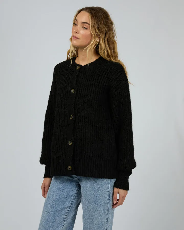 Silent Theory Mari Knit Cardigan - Black