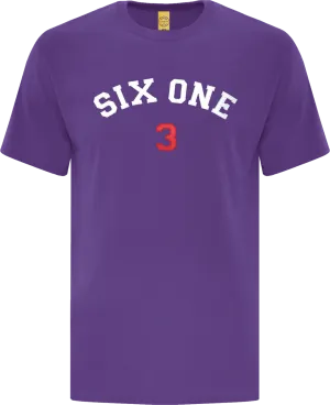Six One 3 Code-X Stitched T-Shirt Purple