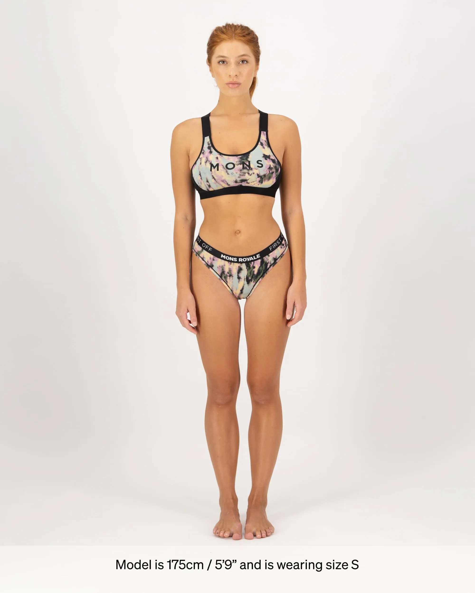 Stella Merino X-Back Bra - Rad Things / Black