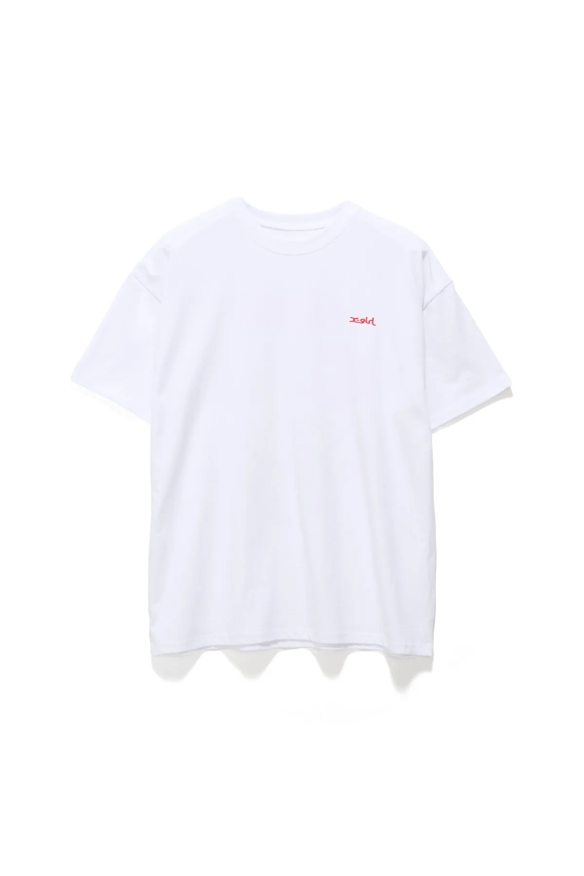 STRAWBERRY RELAXED TEE - WHITE