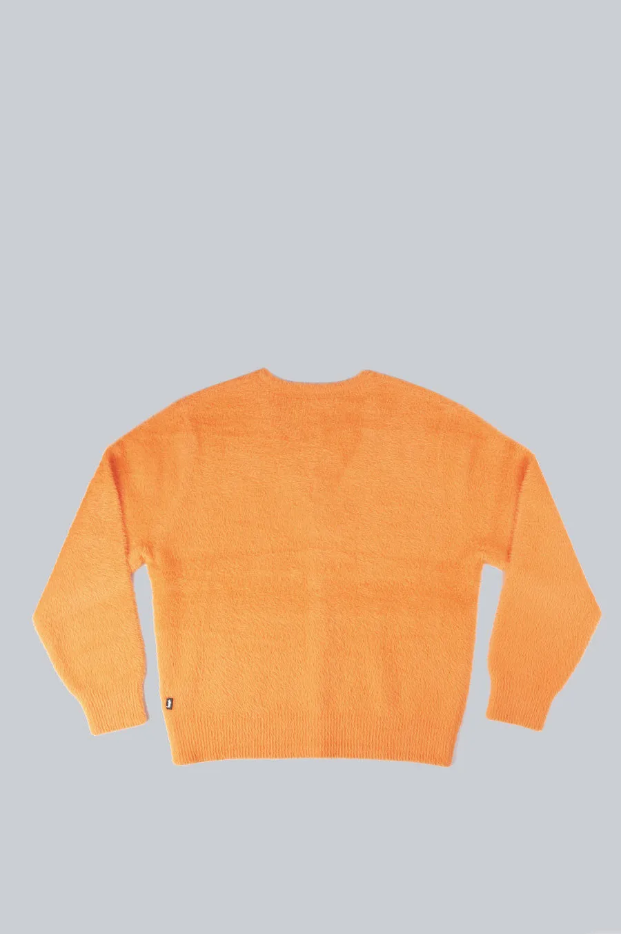 STUSSY SHAGGY CARDIGAN RED ORANGE