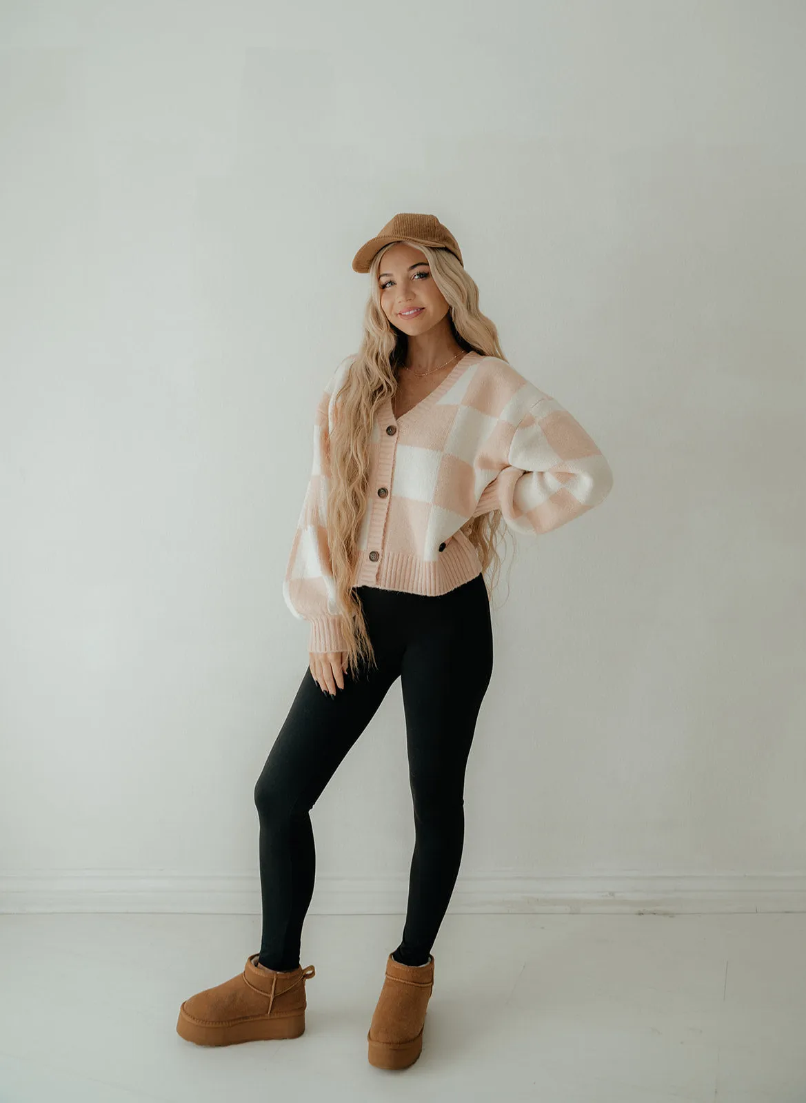 Taylor Checkered Cardigan