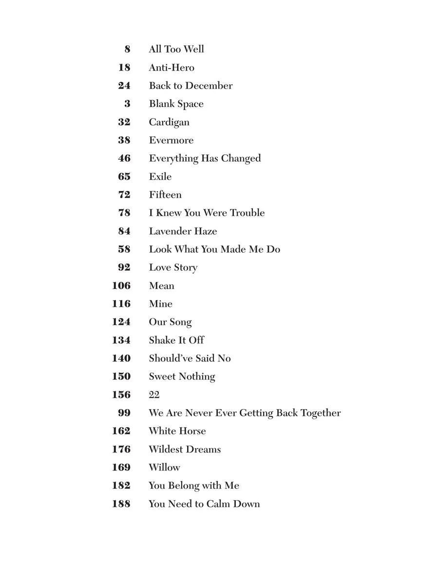 Taylor Swift Easy Piano Anthology - 2nd Edition