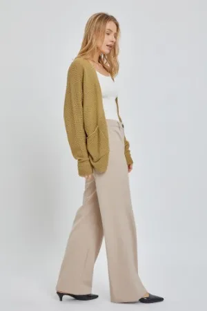 The Aria Cardigan | Light Moss