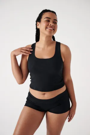 The Ribbed Tank - Black