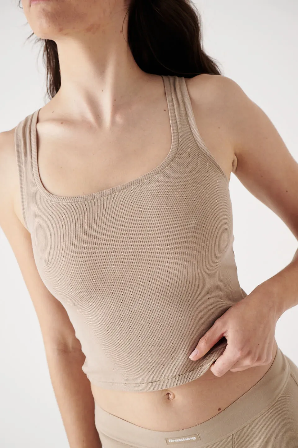 The Ribbed Tank - Sand