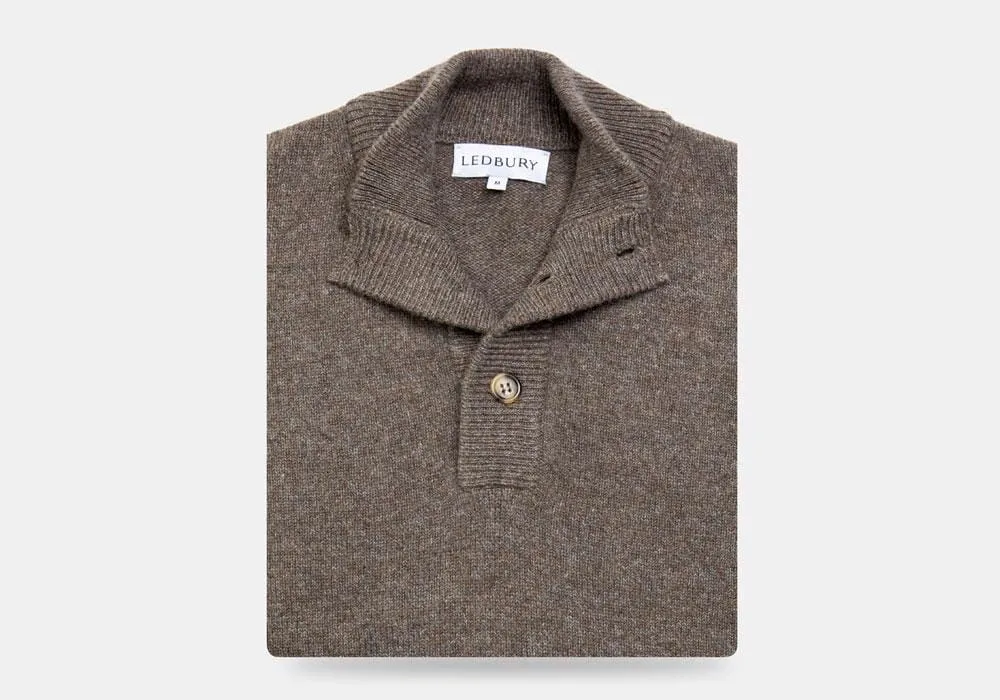 The Seal Heather Brewer Mock Neck Sweater