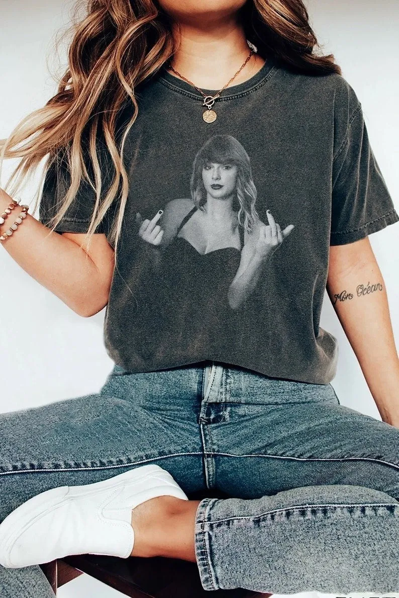 TS Taylor Middle Finger T-Shirt