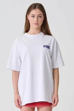 TWO TONE RABBIT RELAXED TEE - WHITE