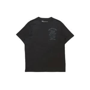 U.A.P. EMBROIDERED T-SHIRT - BLACK