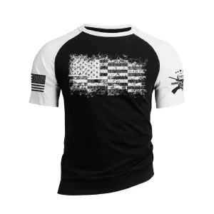 USA FLAG RAGLAN GRAPHIC TEE