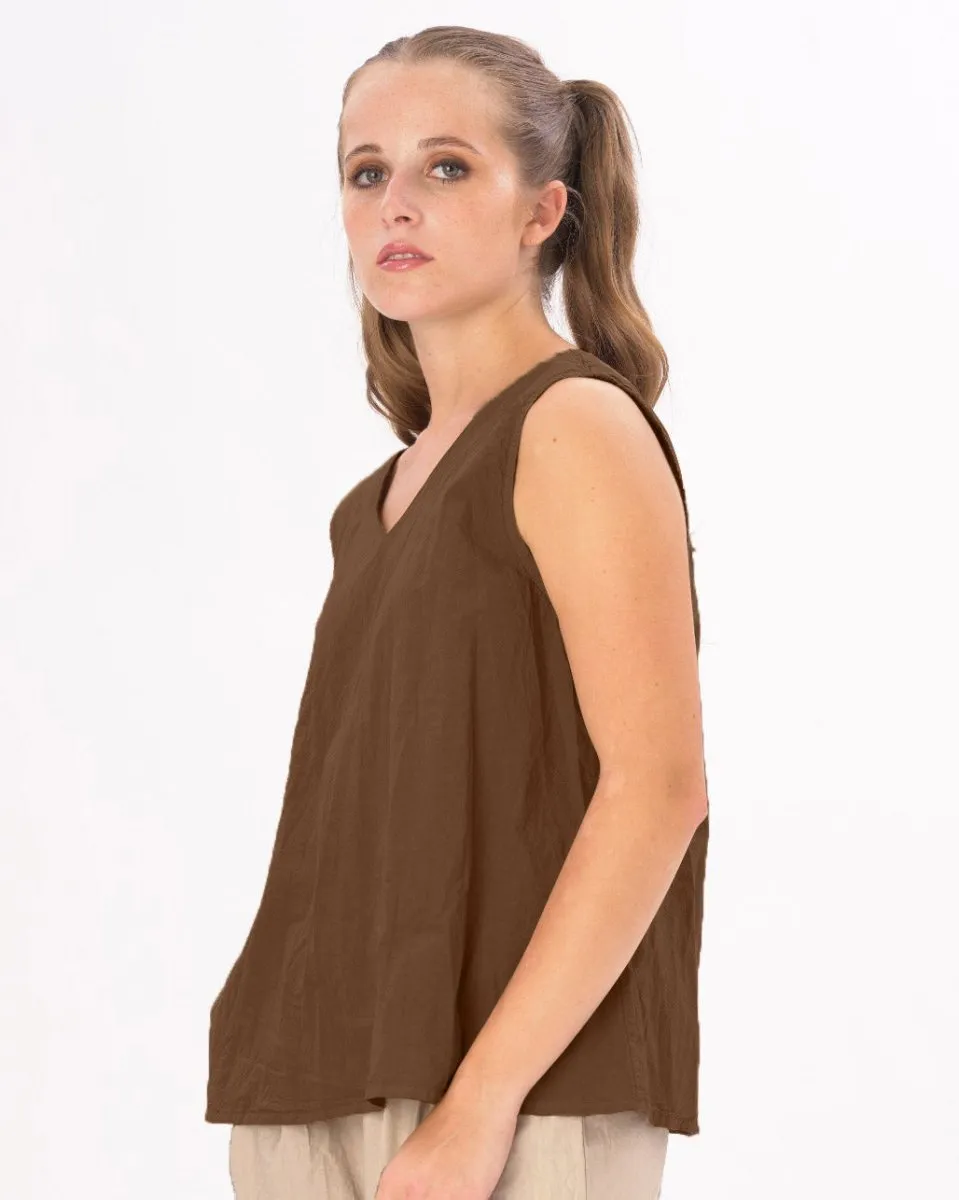 V-Neck Organic Cotton Tank Shirt