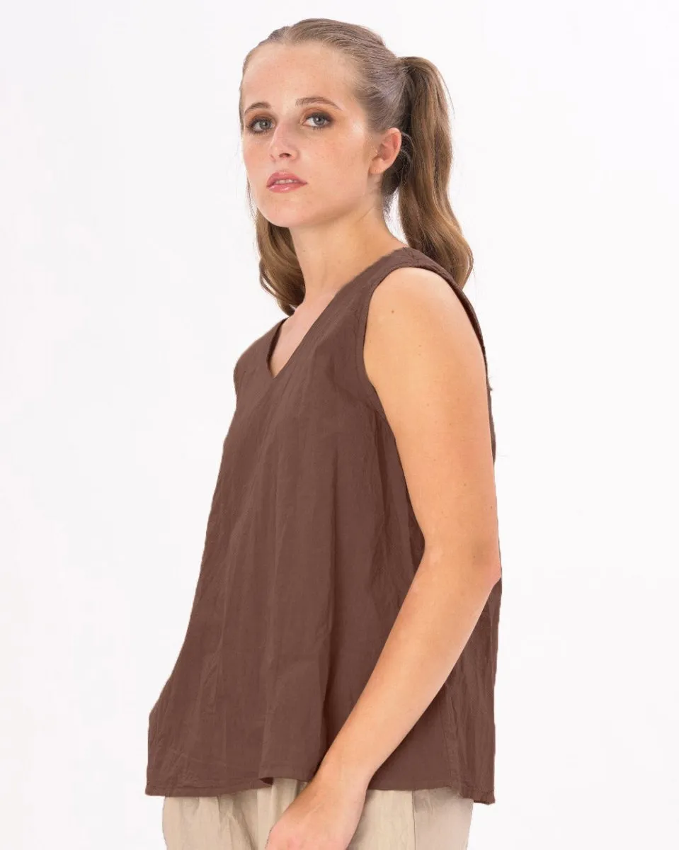 V-Neck Organic Cotton Tank Shirt