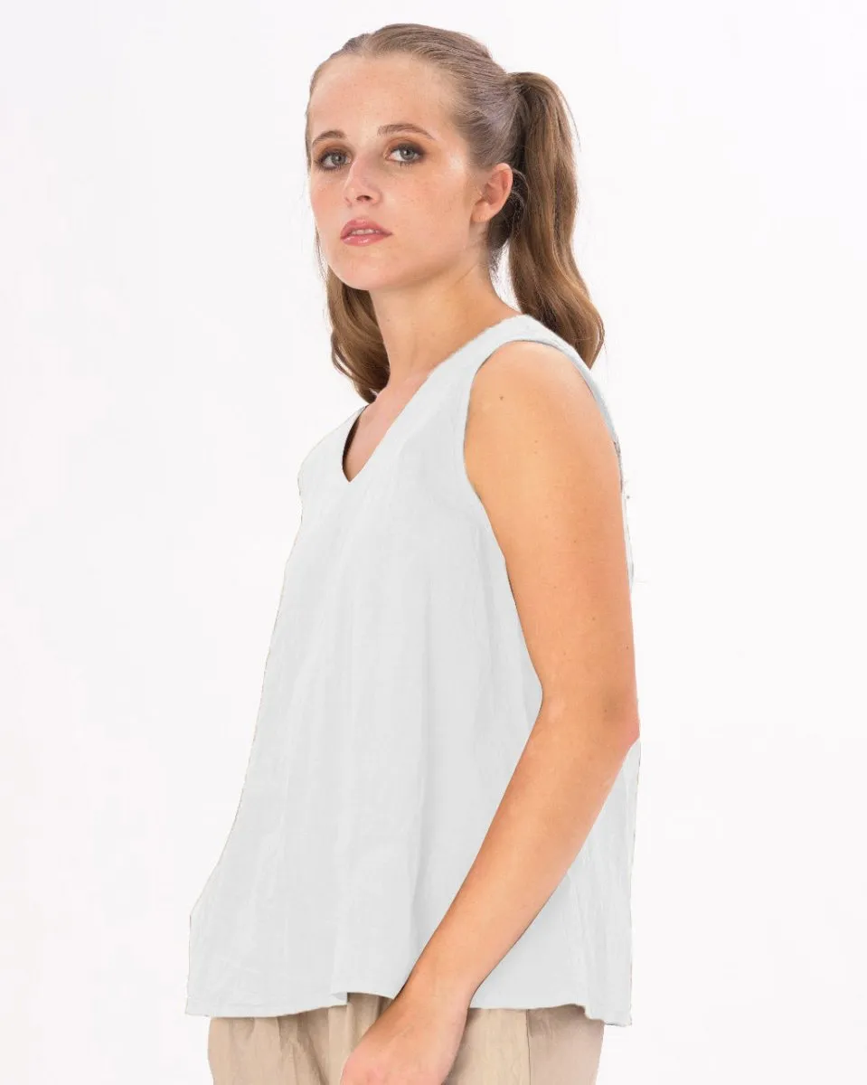 V-Neck Organic Cotton Tank Shirt